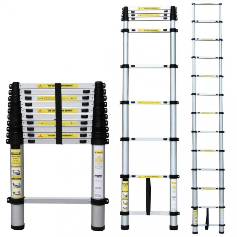 ESCALERA EXTENSIBLE TELESCOPICA PLEGABLE 2,9 METROS